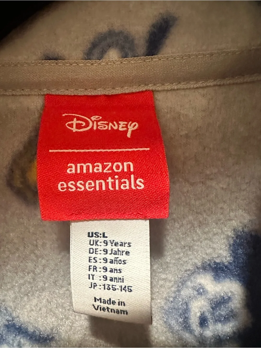 Disney Kids' Gray Mickey Mouse & friends  Fleece Vest